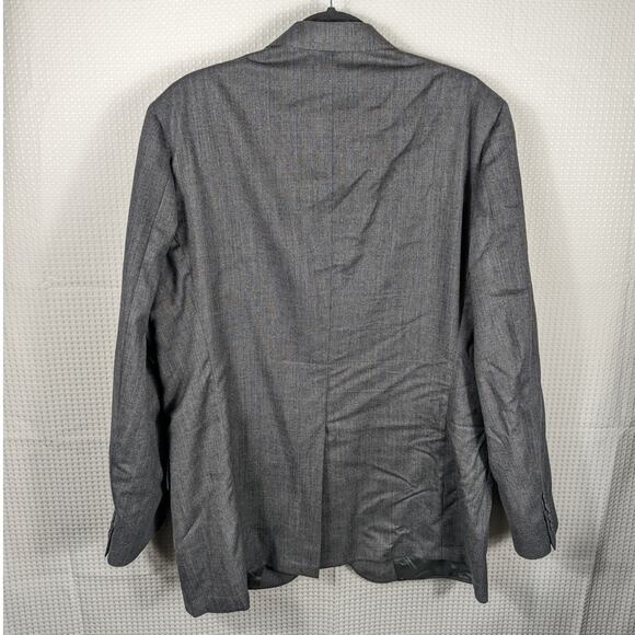 Gant 44R Gray Wool Blazer Mens 100% Pure Wool USA Made Union Tailored Gibsons - Picture 2 of 6